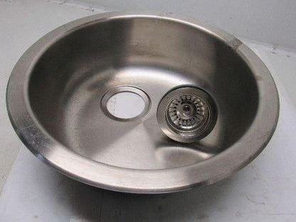 Emsen IKEA 501.141.36 18" Stainless Steel Round Drop In Stainless Steel Bar Sink