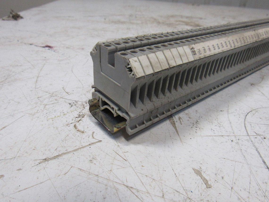 Phoenix Contact UK4 Terminal Block Strip On DIN Rail 125+ Pieces