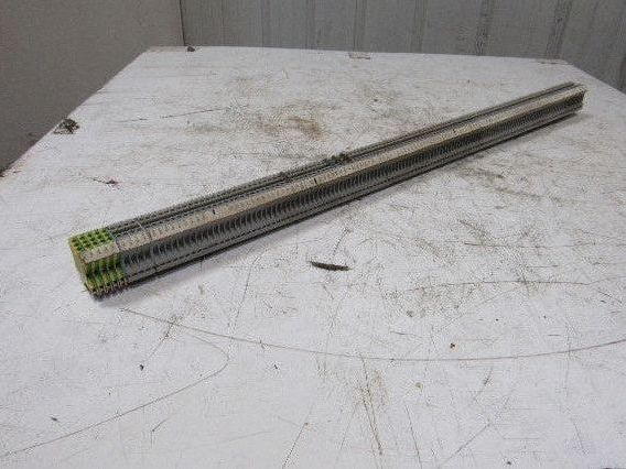 Phoenix Contact UK4 Terminal Block Strip On DIN Rail 125+ Pieces