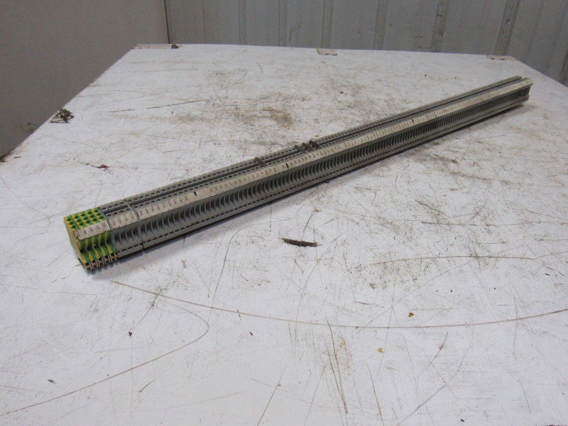 Phoenix Contact UK4 Terminal Block Strip On DIN Rail 125+ Pieces