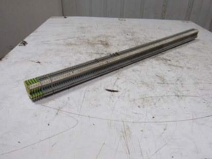 Phoenix Contact UK4 Terminal Block Strip On DIN Rail 125+ Pieces