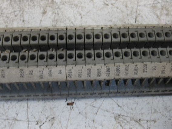 Phoenix Contact UK4 Terminal Block Strip On DIN Rail 125+ Pieces