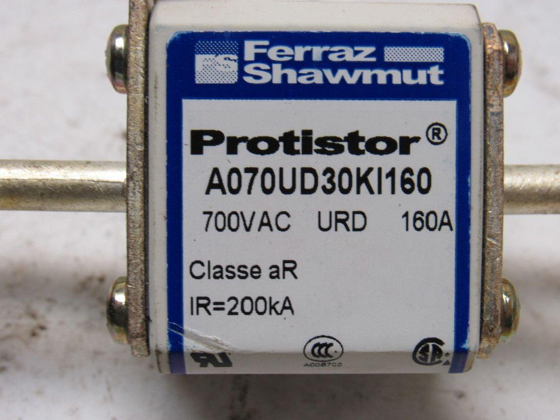 Ferraz Shawmut A070UD30KI160 Protistor 700VAC 160A Fuse