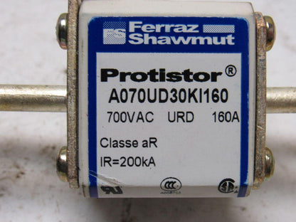 Ferraz Shawmut A070UD30KI160 Protistor 700VAC 160A Fuse
