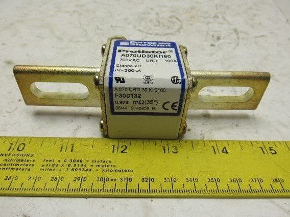 Ferraz Shawmut A070UD30KI160 Protistor 700VAC 160A Fuse