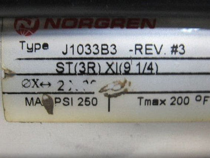 Norgren J1033B Rev #3 Pneumatic Air Tie-Rod Cylinder 2" Bore 26-3/4" Stroke