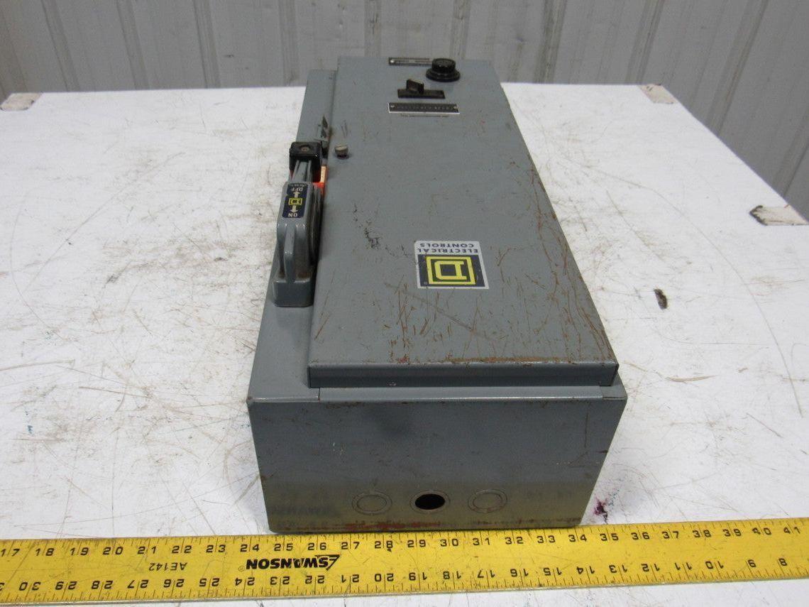 Square D 8539 SCG43 15A NEMA Size 1 Starter Disconnect Combo