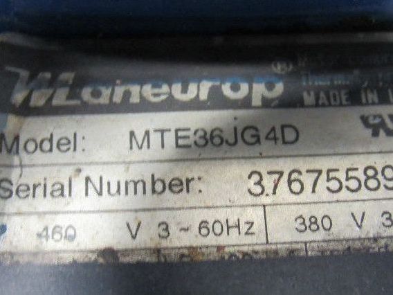 Man
Maneurop MTE36JG4D 460V 50/60Hz Refrigerated Reciprocating Compressor