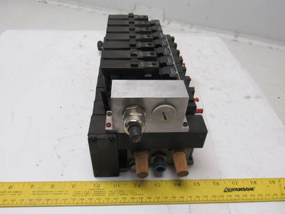 Rexroth 335 505 0920 Pneumatic Valve Manifold Assembly 576 360 020 0