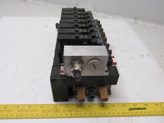 Rexroth 335 505 0920 Pneumatic Valve Manifold Assembly 576 360 020 0