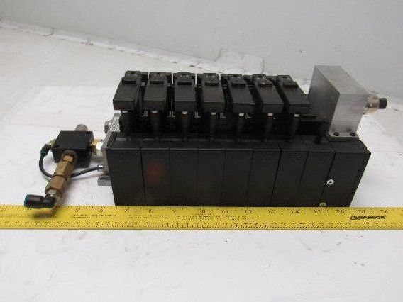 Rexroth 335 505 0920 Pneumatic Valve Manifold Assembly 576 360 020 0