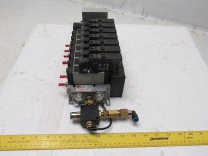 Rexroth 335 505 0920 Pneumatic Valve Manifold Assembly 576 360 020 0