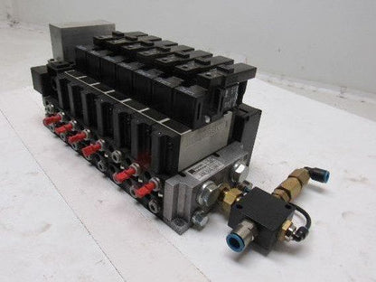 Rexroth 335 505 0920 Pneumatic Valve Manifold Assembly 576 360 020 0