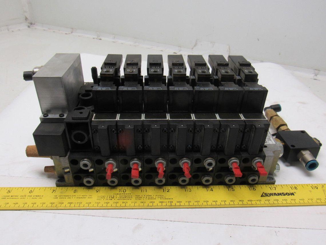 Rexroth 335 505 0920 Pneumatic Valve Manifold Assembly 576 360 020 0