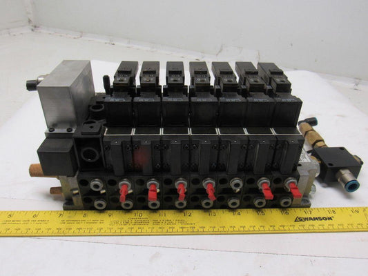 Rexroth 335 505 0920 Pneumatic Valve Manifold Assembly 576 360 020 0