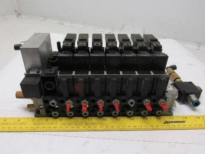 Rexroth 335 505 0920 Pneumatic Valve Manifold Assembly 576 360 020 0