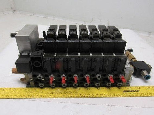 Rexroth 335 505 0920 Pneumatic Valve Manifold Assembly 576 360 020 0