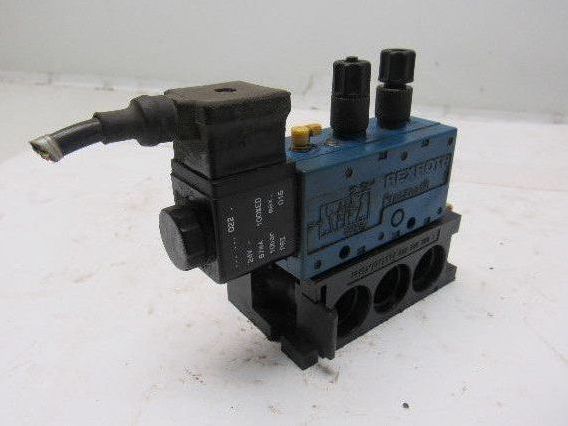 Rexroth  P-031163-00005 5/2 Position Solenoid Control Valve 24V Coil W/Manifold