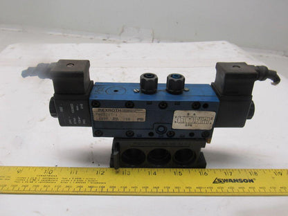 Rexroth PW67707-1 Pneumatic Valve 24VDC Coil W/Manifold Block