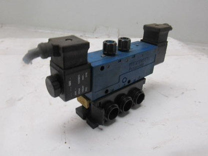 Rexroth PW67707-1 Pneumatic Valve 24VDC Coil W/Manifold Block