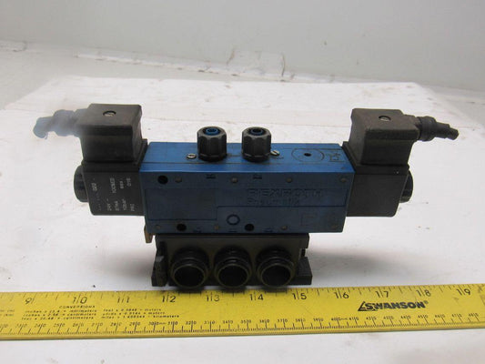 Rexroth PW67707-1 Pneumatic Valve 24VDC Coil W/Manifold Block