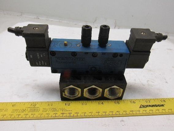 Rexroth P69882-5 Pneumatic Valve 24VDC Coil W/Manifold Block