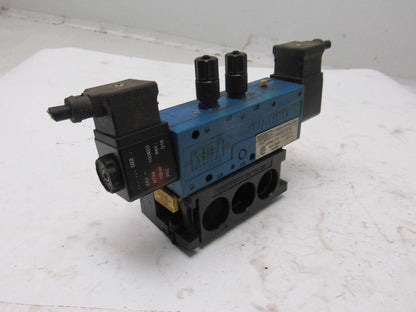 Rexroth P69882-5 Pneumatic Valve 24VDC Coil W/Manifold Block