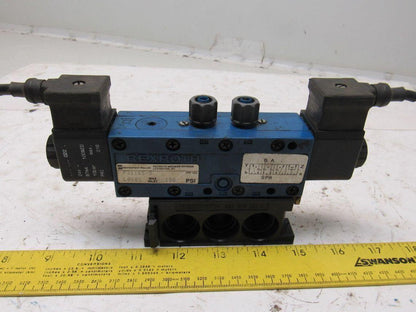 Rexroth P31165-5 Pneumatic Valve 24VDC Coil W/Manifold Block