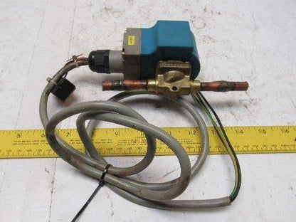 Danfoss 018Z6857 Solenoid Valve Coil 24VDC 3/8 OD Sweat