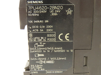 Siemens 7PU4620-2BN20 Time Delay Relay Module Off Delay 10sec -100 hour Lot of 2