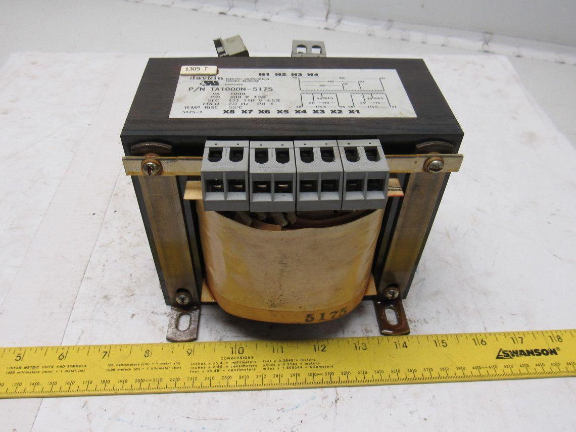 Daykin TA100N-5175 1000VA PRI: 230/460V SEC: 110/220 1PH Transformer