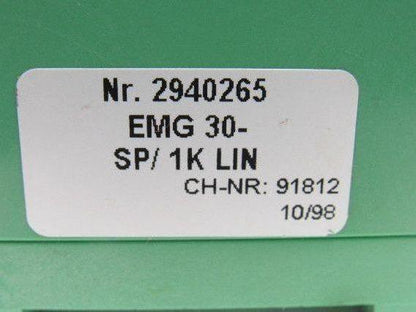 Phoenix Contact 2940265 EMG 30-AP/1K Lin Potentiometer