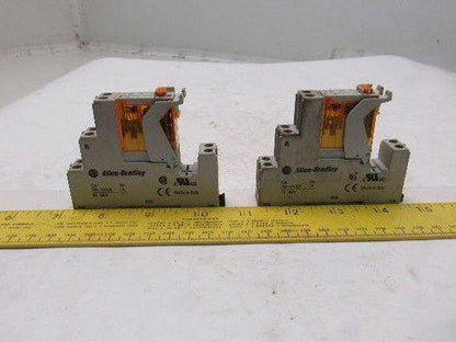 Allen Bradley 700-HK32A1-3-4 700-HN222 120V AC Relay Module And Base Lot Of 2