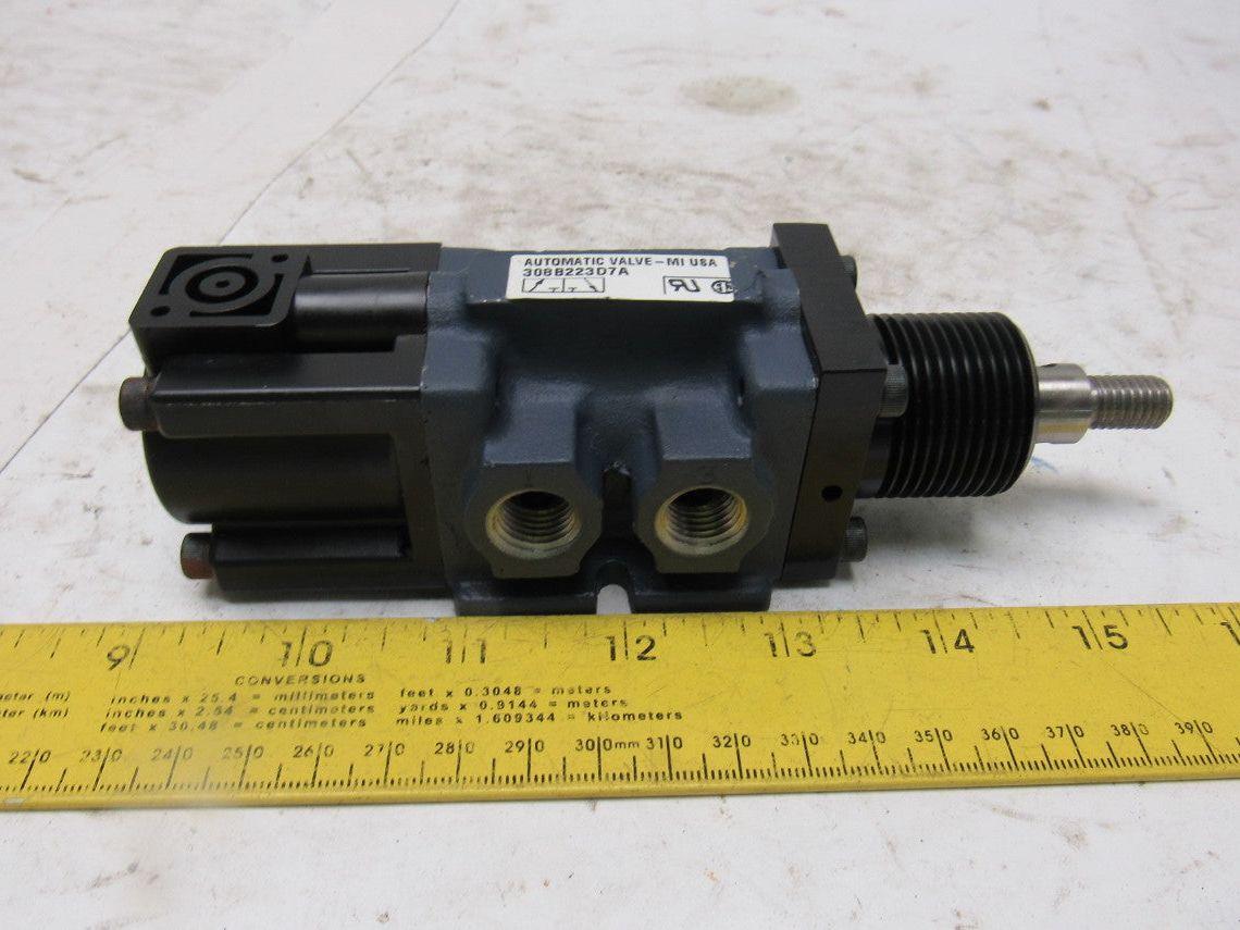 Automatic Valve 308B223D7A Manual Push/Pull 2-way Pneumatic Valve 1/4"Npt