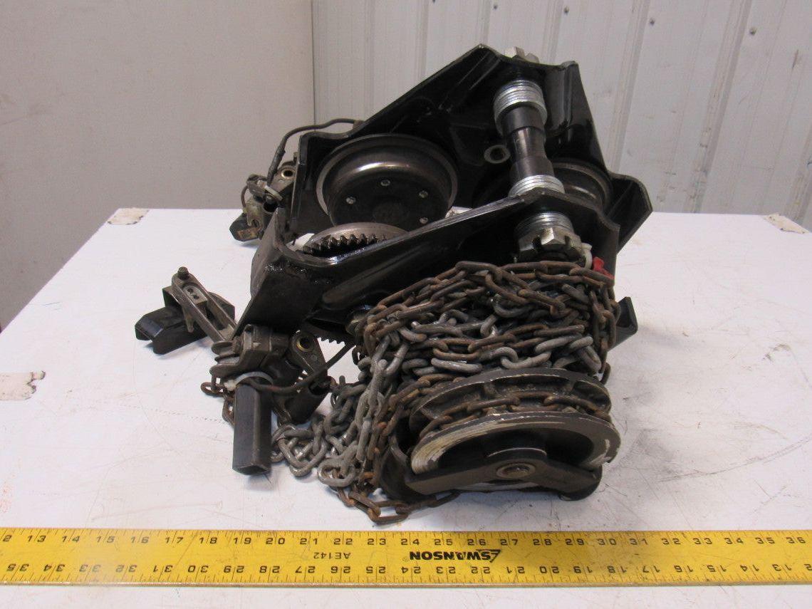 Yale 509150-1 2 Ton Hoist Chain Geared Beam Trolley 40A 600V Pickup Collector