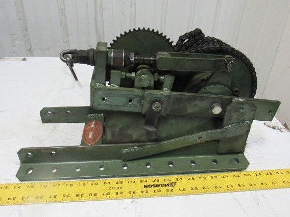 A&O Model 0 Vintage Mechanical Press Hand Pull Out Hold Back Safety Device