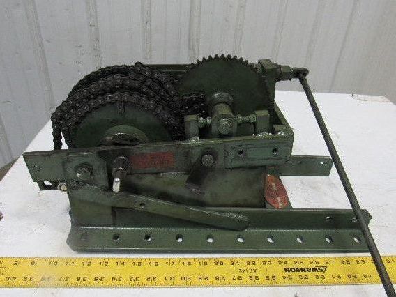 A&O Model 0 Vintage Mechanical Press Hand Pull Out Hold Back Safety Device