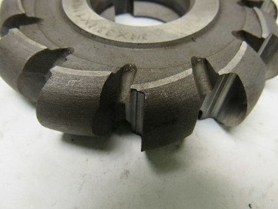 3-3/4" OD x 3/4" 12 Tooth Convex Face Mill Cutter 1" Arbor