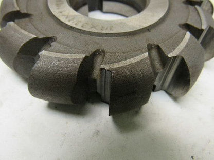 3-3/4" OD x 3/4" 12 Tooth Convex Face Mill Cutter 1" Arbor