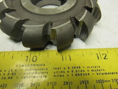 3-3/4" OD x 3/4" 12 Tooth Convex Face Mill Cutter 1" Arbor