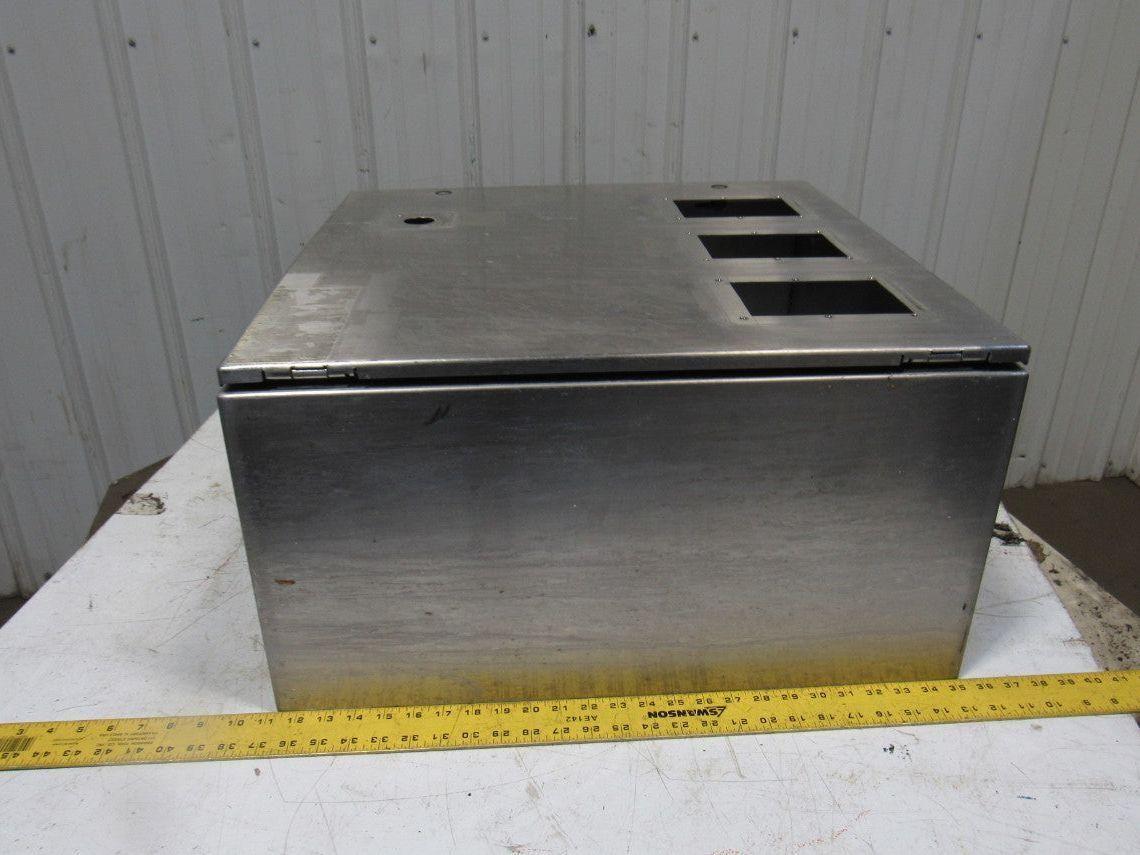 Stainless Steel Wall Mount Electrical Enclosure Box 24X24X12 W/Back Plate