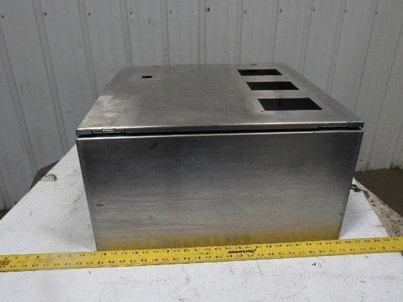 Stainless Steel Wall Mount Electrical Enclosure Box 24X24X12 W/Back Plate