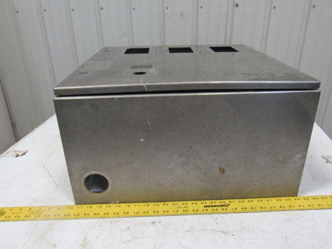 Stainless Steel Wall Mount Electrical Enclosure Box 24X24X12 W/Back Plate