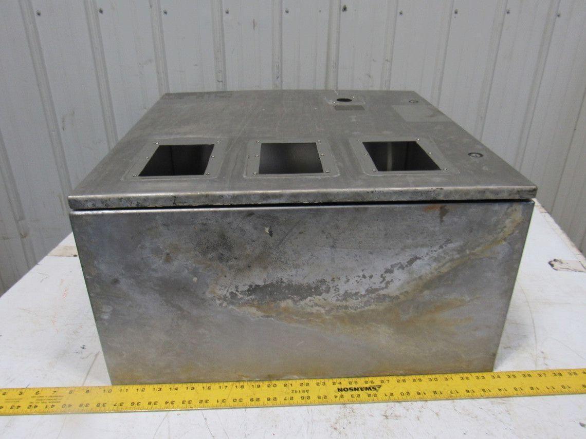 Stainless Steel Wall Mount Electrical Enclosure Box 24X24X12 W/Back Plate