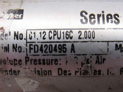 Parker 01.12CPU16C 2.000 1-1/4" Bore 2" Stroke