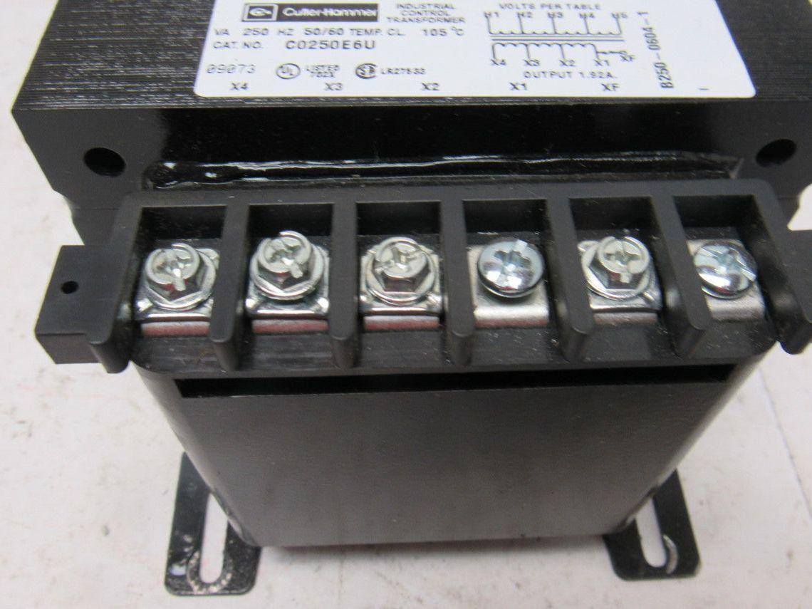 Cutler Hammer C0250E6U 250VA General Purpose Transformer 1 Phase