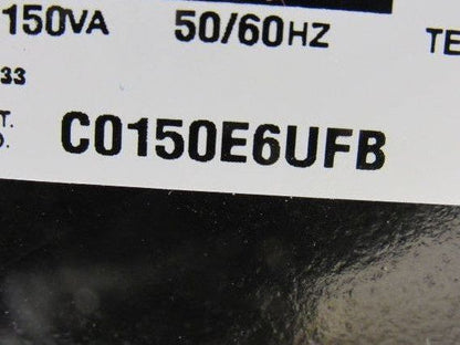 Cutler Hammer C0150E6UFB 150VA General Purpose Control Transformer 1 Phase
