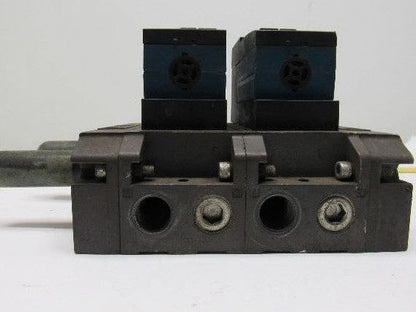Bosch Rexroth 261-208-140-0 Pneumatic Solenoid Valve W/Manifold