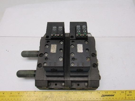 Bosch Rexroth 261-208-140-0 Pneumatic Solenoid Valve W/Manifold