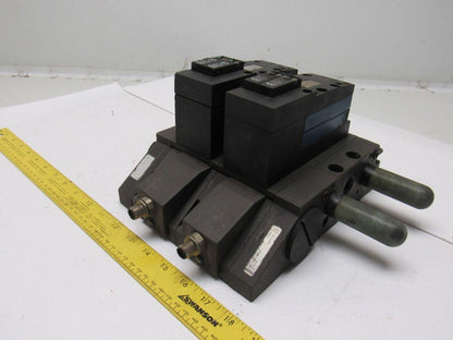 Bosch Rexroth 261-208-140-0 Pneumatic Solenoid Valve W/Manifold